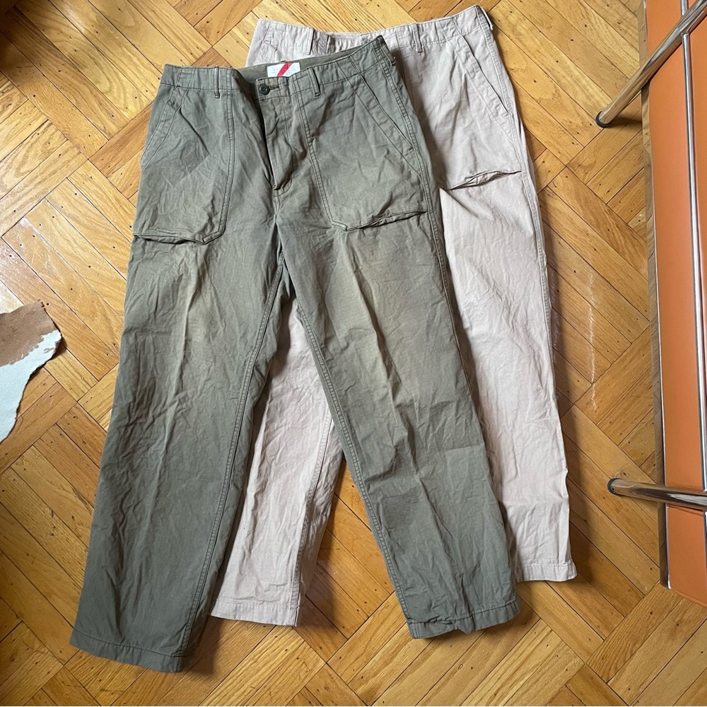 2 pair Best made co utility pants men’s 33 green/khaki